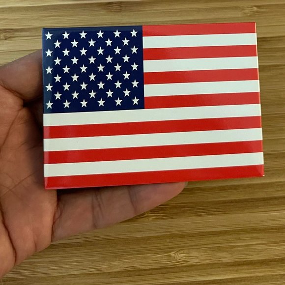 Refrigerator Magnet USA National Flag Fridge Magnetic 4x2 inches - Picture 2 of 2